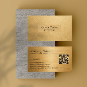 Luxus-Geschäftskarte mit goldenem Glitter Visitenkarte