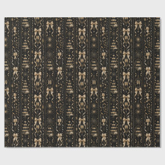 Luxus-Geschenkpapier Schwarz Gold | Art Deco Geschenkpapier