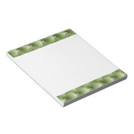 Luxus Glam Girly Sage Green Imitats Velvet Notizblock