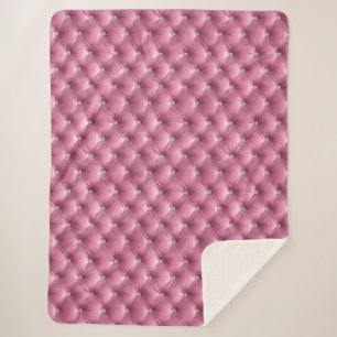 Luxus Glam Soft Pink Imitate Velvet Sherpadecke