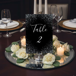 Luxus-Glanz-und-Funkel-Hochzeitstisch-Nummer Tischnummer