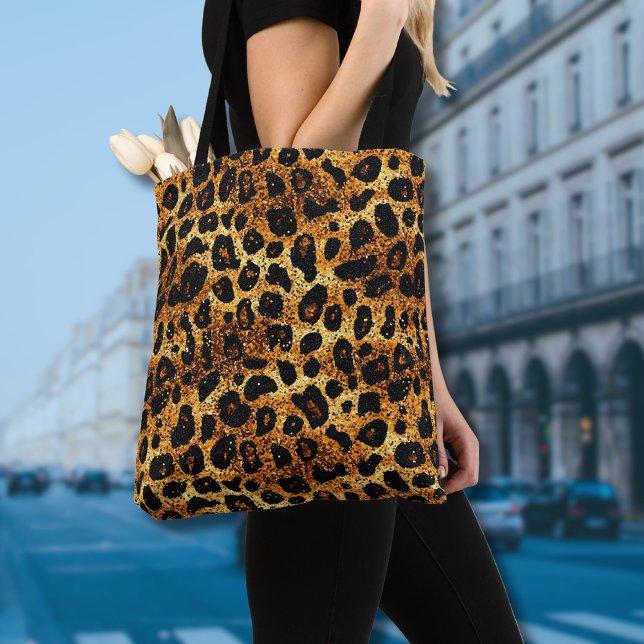 Luxus-Glitter-Gold-Braun-Rost-Leopardenmuster (Von Creator hochgeladen)