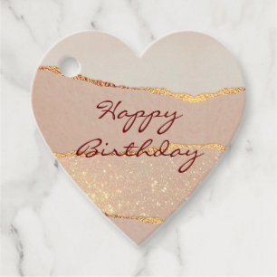 Luxus Glitzer Rose Gold Geschenkanhänger