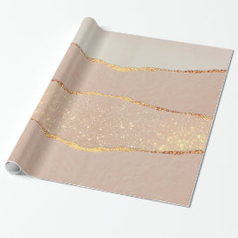 Luxus Glitzer Rose Gold Geschenkpapier