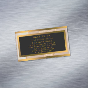Luxus Glitzer Rose Gold Magnetische Visitenkarte