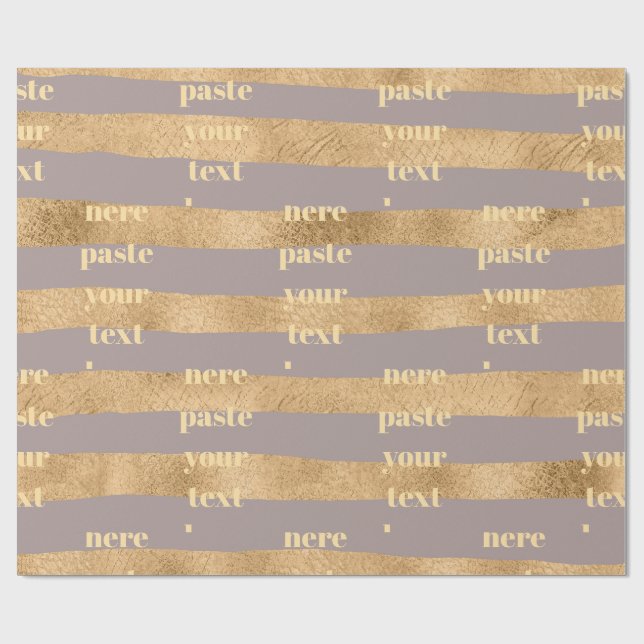 Luxus-Glitzerstreifen Geschenkpapier (Flach)