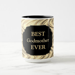 Luxus Gold "Best Godmutterdesign" Tasse