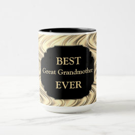 Luxus Gold "Best Great Großmutter Ever" Design Tasse