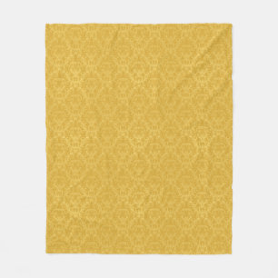 Luxus-Gold-Blumen-Tapete Fleecedecke