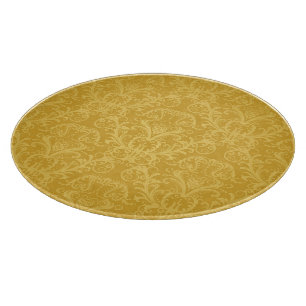 Luxus-Gold-Blumen-Tapete Schneidebrett