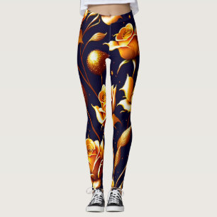 Luxus Gold Boho Rose Moderne Kollektion Leggings