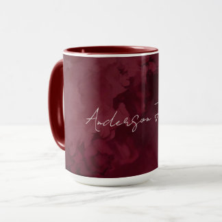 Luxus Gold Bordeaux Modekollektion Tasse