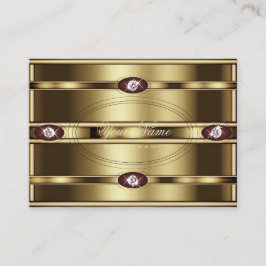 Luxus Gold Burgundy Gradient und Imitate Rhineston Visitenkarte