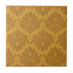 Luxus-Gold-Damask Fliese