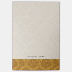 Luxus-Gold-Damask Post-it Klebezettel