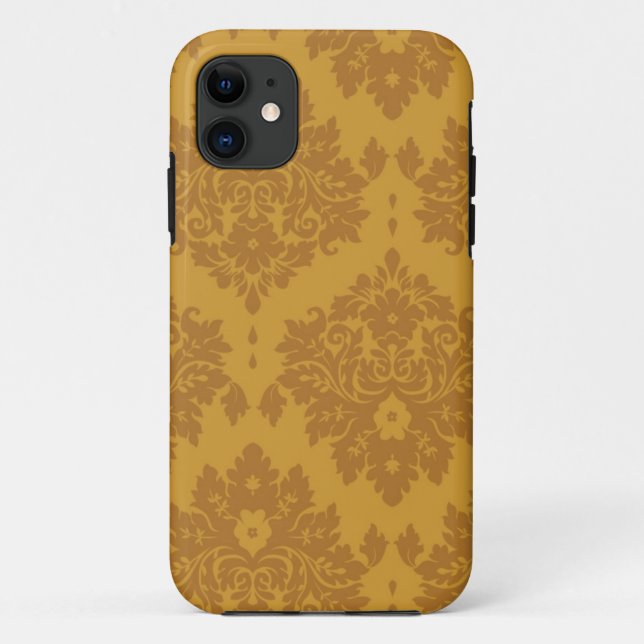 Luxus-Gold-Damaskus Case-Mate iPhone Hülle (Rückseite)