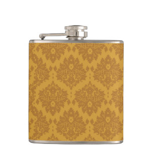 Luxus-Gold-Damaskus Flachmann