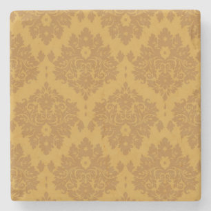 Luxus-Gold-Damaskus Steinuntersetzer