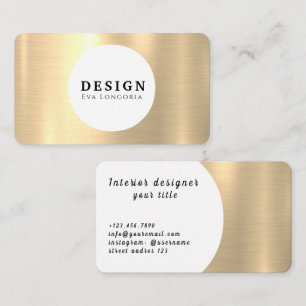 Luxus Gold Designer Business Card Visitenkarte