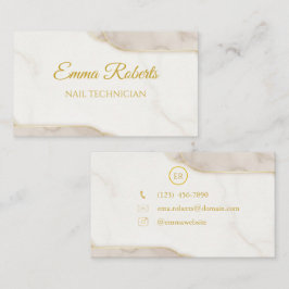 Luxus Gold Elegante Visitenkarte | Modern Minimali