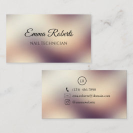 Luxus Gold Elegante Visitenkarte | Modern Minimali