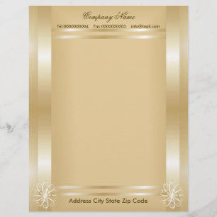 Luxus Gold Frame Letterhead Briefkopf