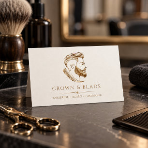 Luxus-Gold-Friseursalon Visitenkarte