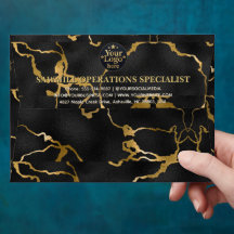 Luxus-Gold-Geschäftslogo-Rücksendeadresse Navy Bla