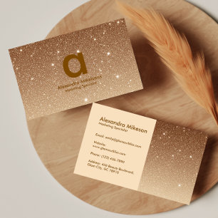 Luxus-Gold-Glanz-Geschäft Visitenkarte