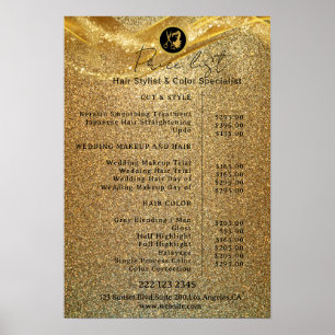 Luxus-Gold-Glitter Poster