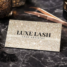 Luxus Gold Glitter Wimpernkünstlerin Minimalistin