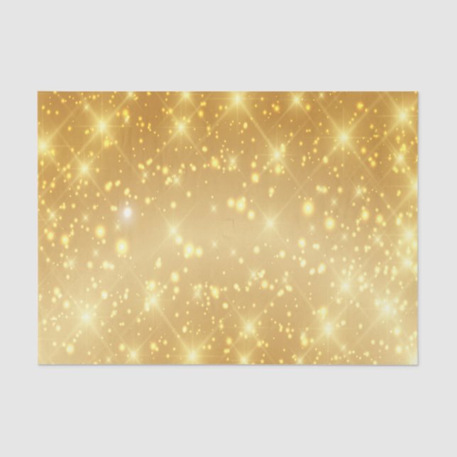 Luxus Gold Glitzer Seidenpapier (Vorderseite)