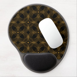 Luxus-Gold-Guilloché-Nahtloses Muster Gel Mousepad