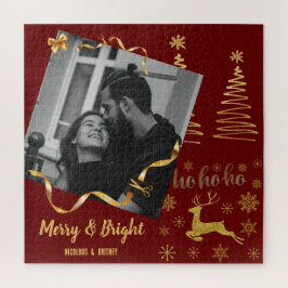 Luxus gold Holiday Geschenke niedliche Familientyp Puzzle