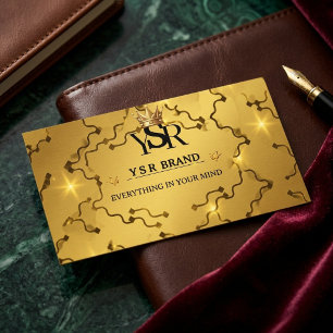 Luxus-Gold-Kronen-QR-Code-Visitenkarten Visitenkarte