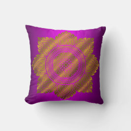 Luxus-Gold-Mandala-Lila-Wurfkissen Kissen