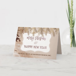 Luxus Gold Marmor Pine Moderne Unternehmen Feiertagskarte