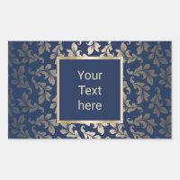 Luxus Gold Ornament Elegante Seven Blue Salon
