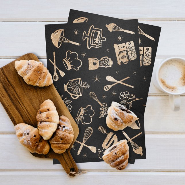 Luxus Gold Sparkle Backen Backen Utensil Bäckerei Seidenpapier (Von Creator hochgeladen)