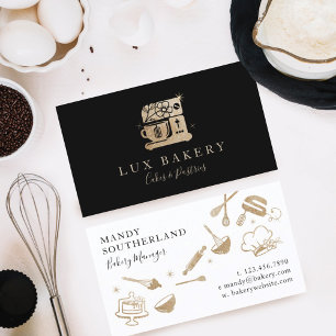 Luxus-Gold-Sparkling-Bäckermixer Standmixer Visitenkarte