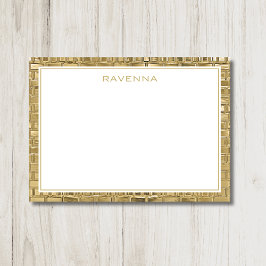 Luxus-Gold-Textur-Rahmen Elegantes Namensschriftzu Mitteilungskarte