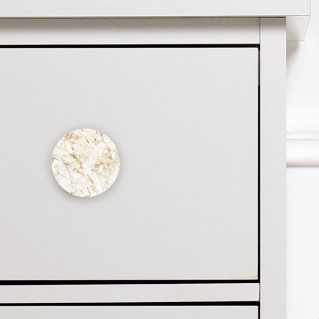 Luxus Gold und weißer Marmor Keramikknauf (Von Creator hochgeladen)