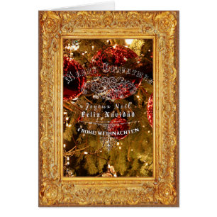 Luxus Golden Christmas - Notecard