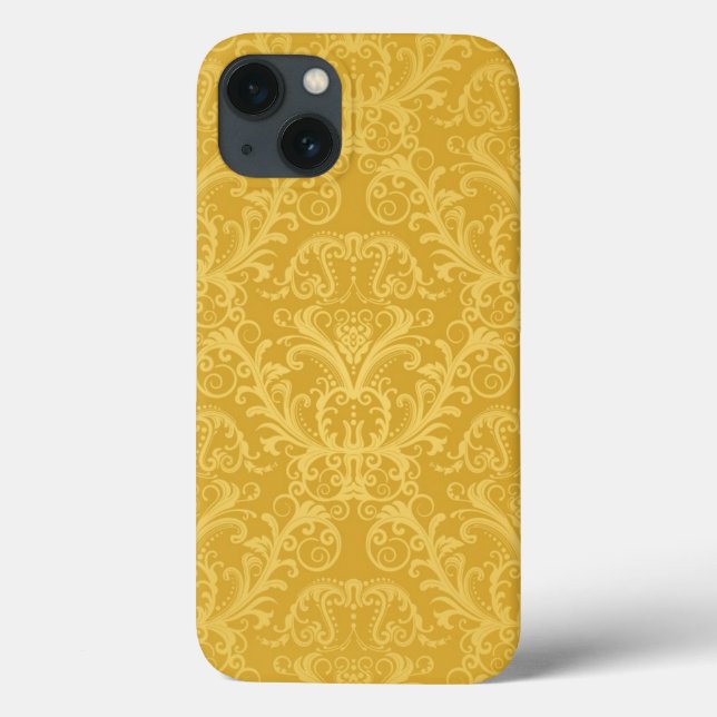Luxus Golden Floral Wallpaper Case-Mate iPhone Hülle (Rückseite)