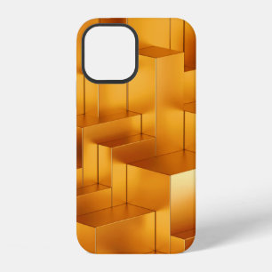 Luxus goldene Formen geometrisches nahtloses Muste iPhone 12 Hülle