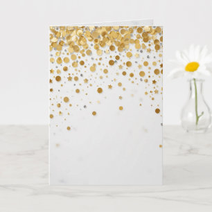 Luxus-Goldfolien-Konfetti-Muster Elegante Feier Karte