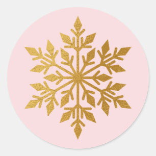 Luxus Goldmedaille Schneeflocke Umschlag Aufkleber
