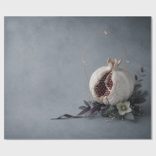 Luxus-Granatapfel-Schiefer-Weihnachtsverpackungspa Geschenkpapier