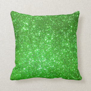 Luxus Green Gold Glitzer Kissen