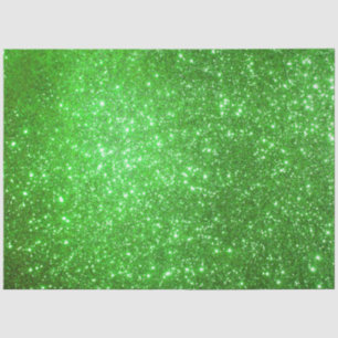 Luxus Green Gold Glitzer Seidenpapier